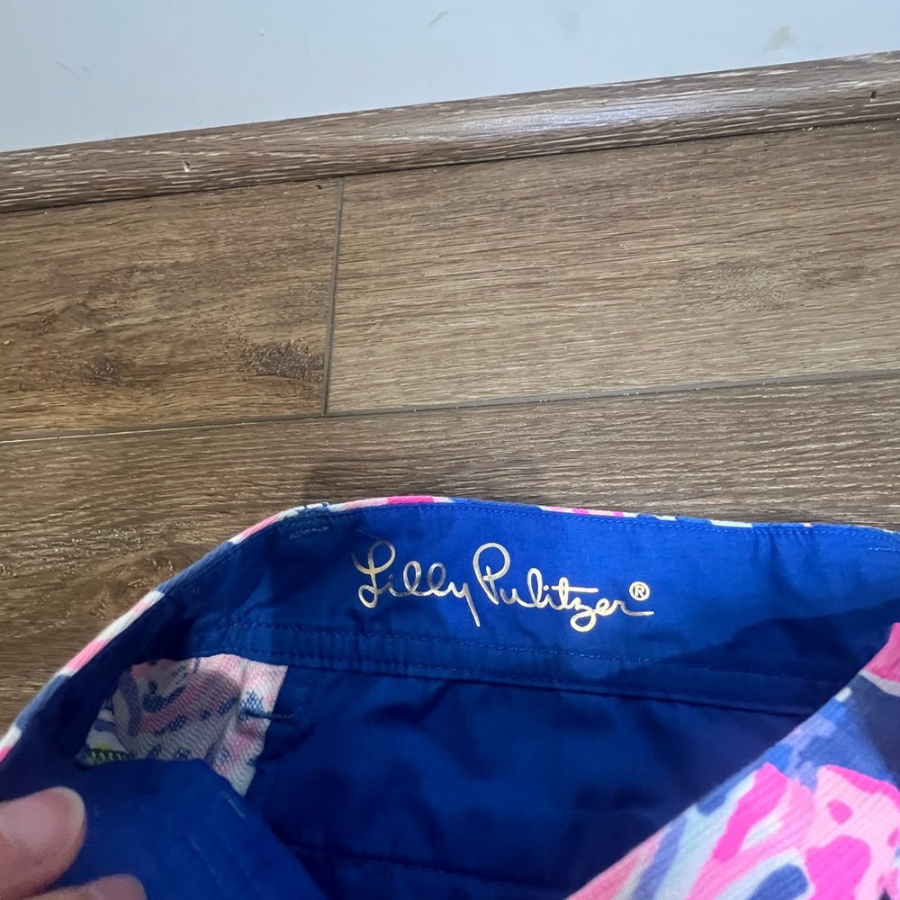 Lilly Pulitzer Callahan Shorts "Indigo Sunken Treasure" - Picture 3 of 12